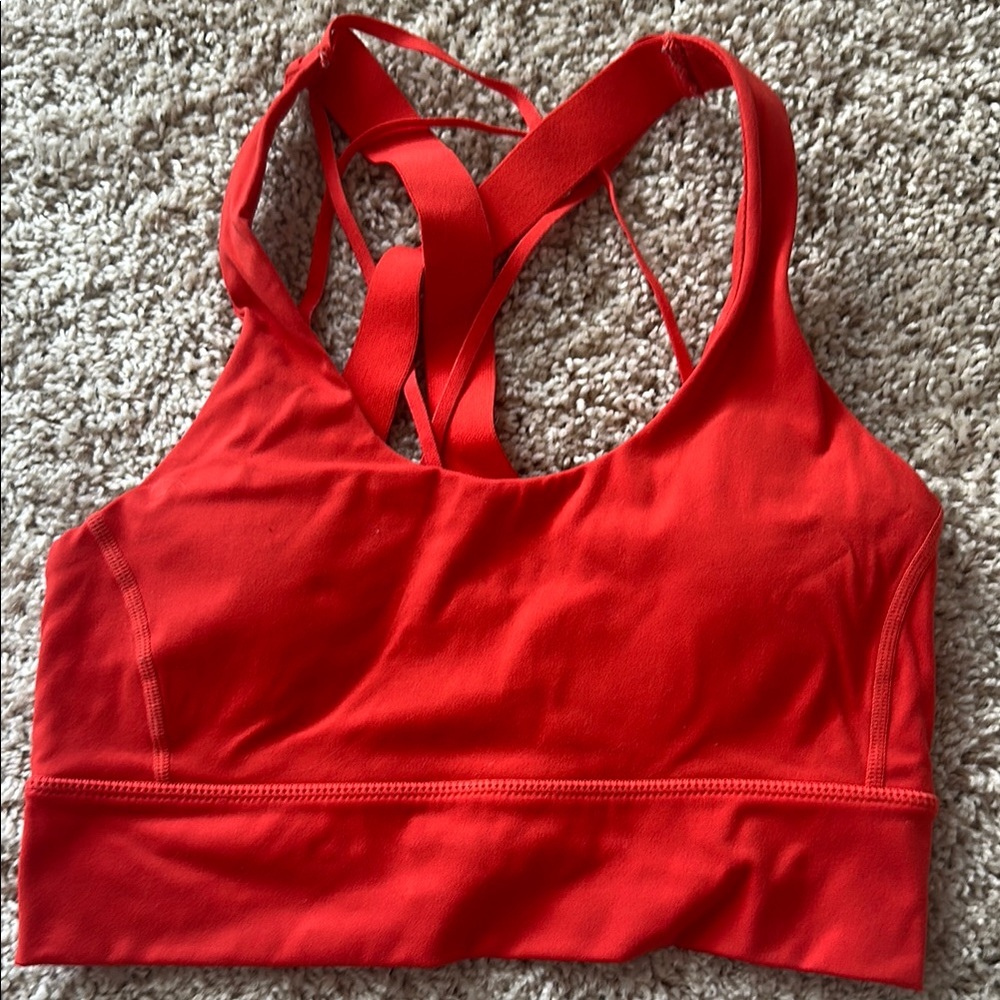 Women's Red/Orange Sports Bra